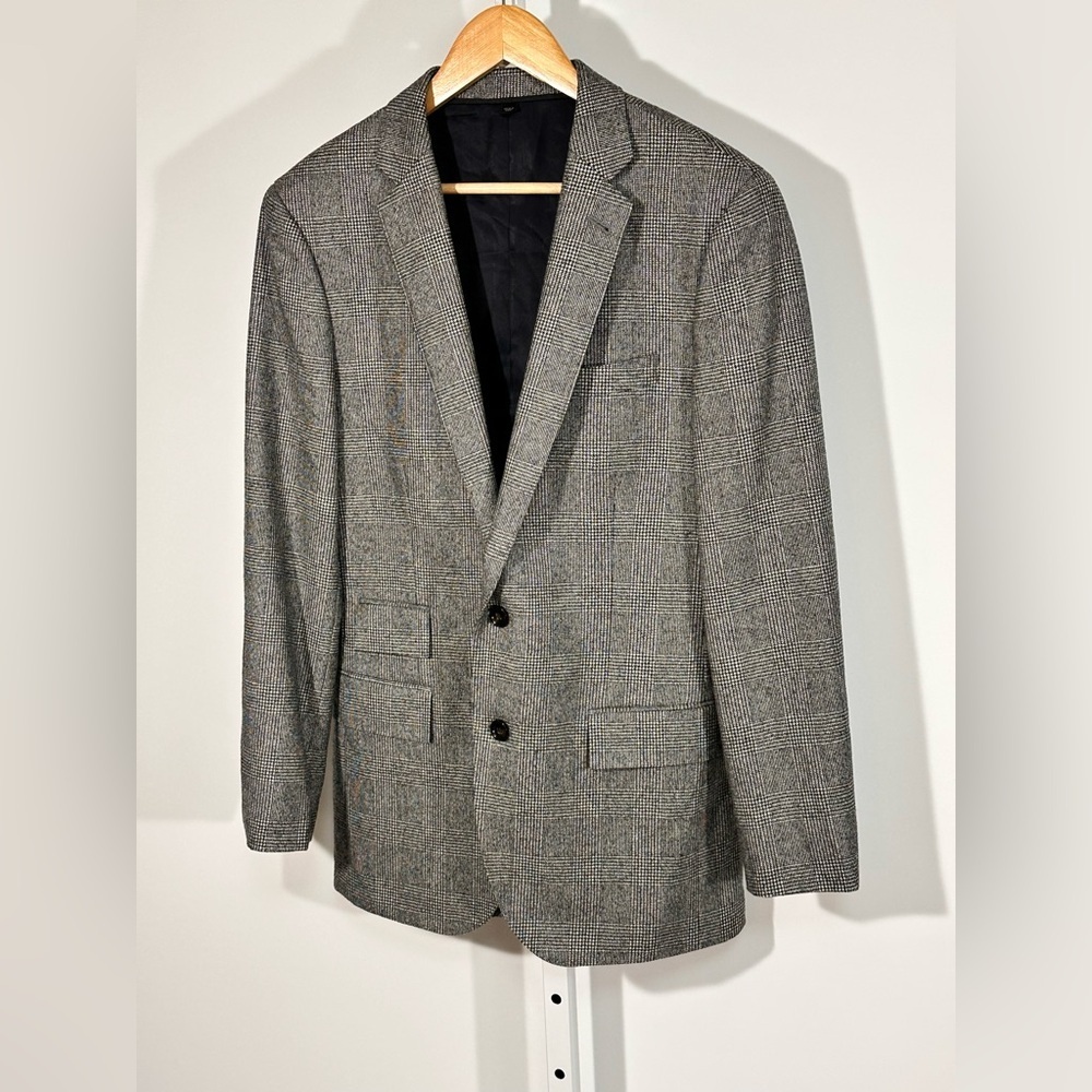 J.Crew Ludlow Glen Plaid Wool Blazer Vitale Barberis Canonico Italian Fabric 38R - Picture 2 of 9